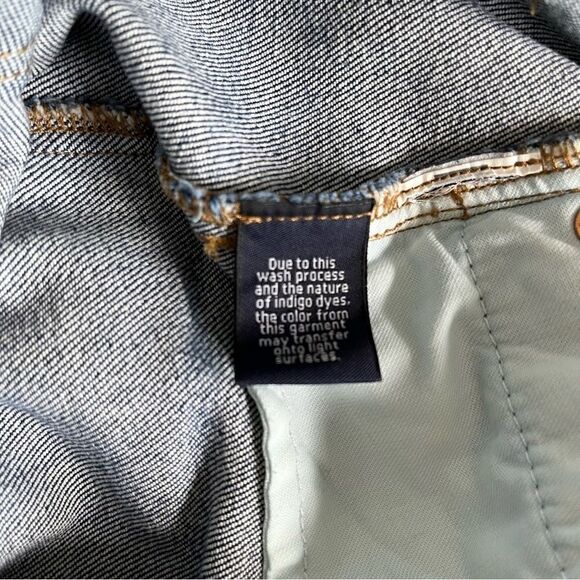 J. Crew A-Line Medium Wash Mini Skirt Denim Cutoff Jean Raw Edge Hem Size 26 - Picture 5 of 10